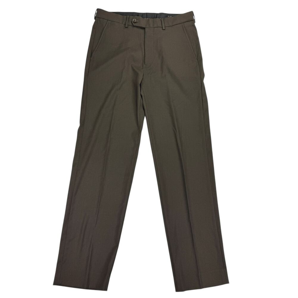Nautica Mens 2-Piece Modern Fit Active Stretch Solid Suit Brown 36R 30W - Picture 8 of 14